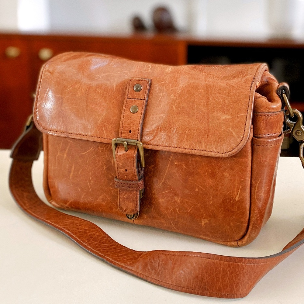 ONA Bowery Bag in Antique Cognac Leather
